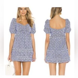 Tularosa blue and white sundress, Medium